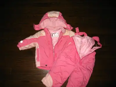 girl 18m snowsuit 2pcs - excellent, View more