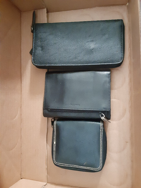 3 Black Wallets - 1 Leather - $10 in Women's - Bags & Wallets in Edmonton - Image 2
