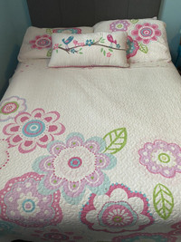 Double quilt, shams and pillow