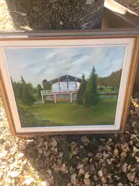 Original oil painting rural