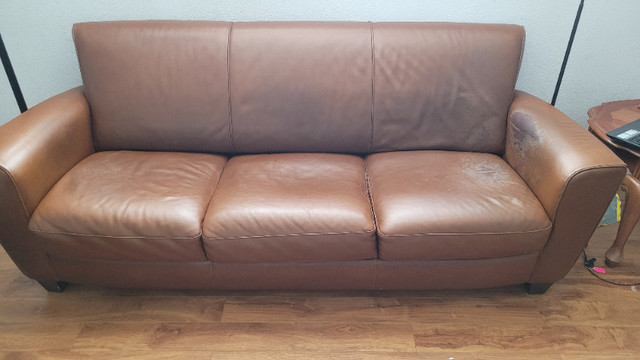 Leather Couch in Couches & Futons in Saint John