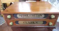 Antique Clark Thread Cabinet in Good Condition