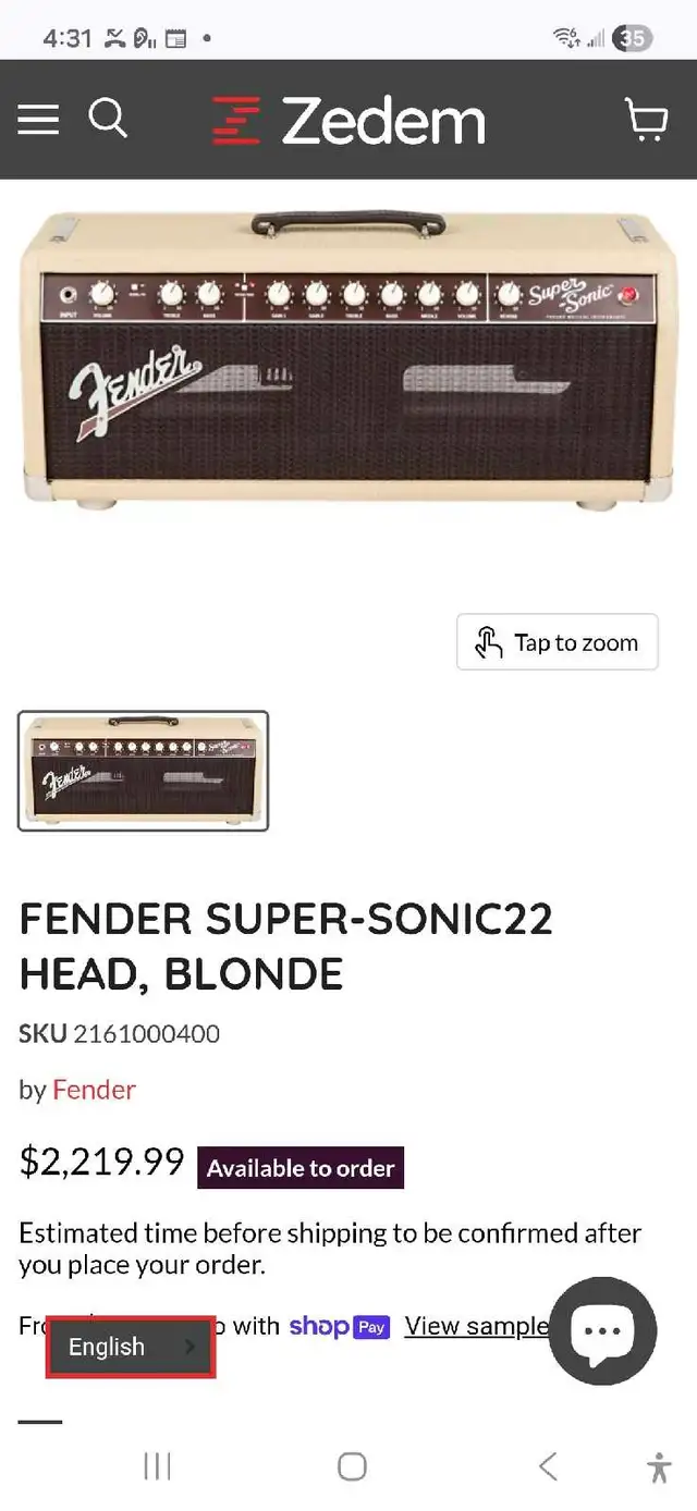 Fender Super Sonic 22 head and  cab in Amps & Pedals in Ottawa - Image 5