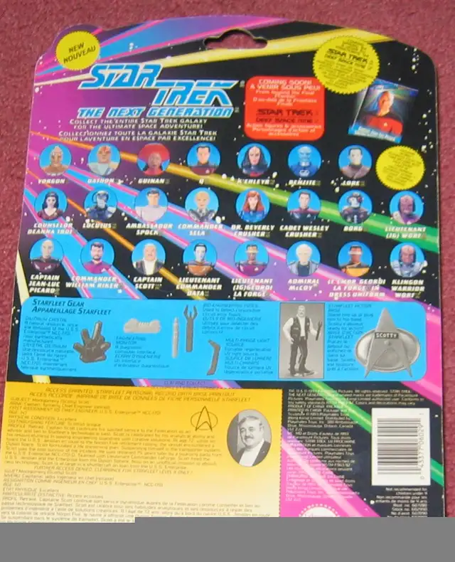 Captain Scott figure in package - Star Trek: TNG in Arts & Collectibles in Kitchener / Waterloo - Image 3