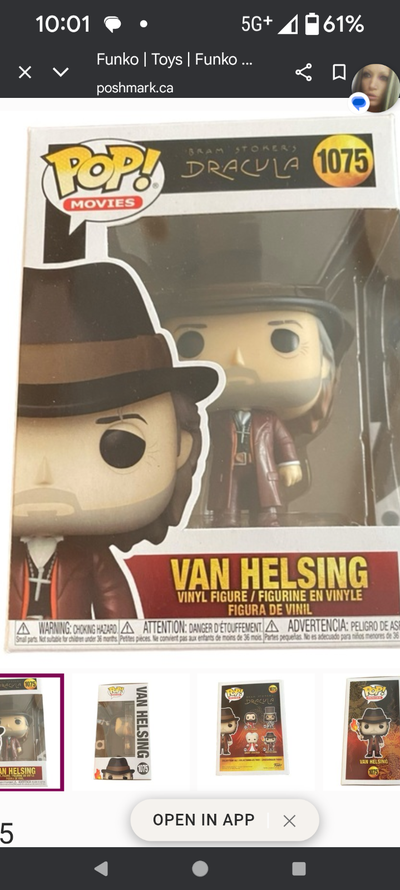Bram Stoker's Dracula Funko pop van helsing, View more