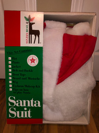 New Santa's Best Santa Suit Set with Hat,Pants,Jacket,Belt & Buc