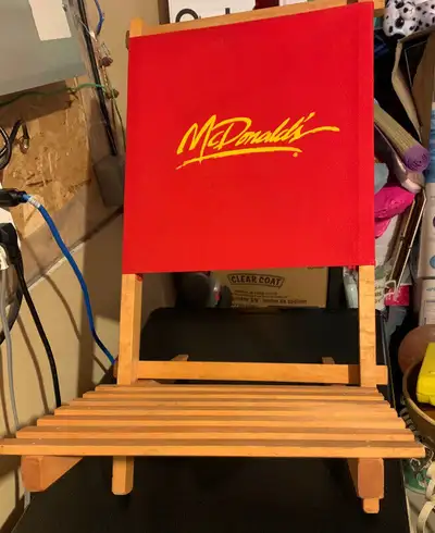 This is for a Rare Vintage McDonalds Restaurant 2 Pieces (fold up) Beach Chair. Not sure if it was a...