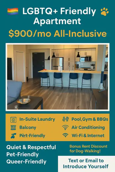 ✨ Roommate Wanted – Griesbach Area – $900 All-In – Pet Friendly