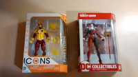 DC Icons Collectibles Harley Quinn and Firestorm 6 inch figures