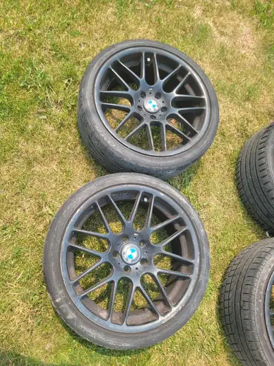 19” BMW CSL style wheels 5x120 Center bore 72,6 Front: 8,5J ET 44. 235/35/19 Rear: 9,5J ET 27. 255/3...
