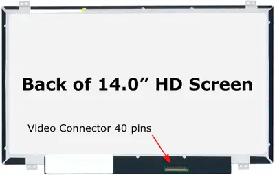 14.0" Laptop Slim Replacement LCD Screen B140XTN03.6 HW1A 40 Pin, View more