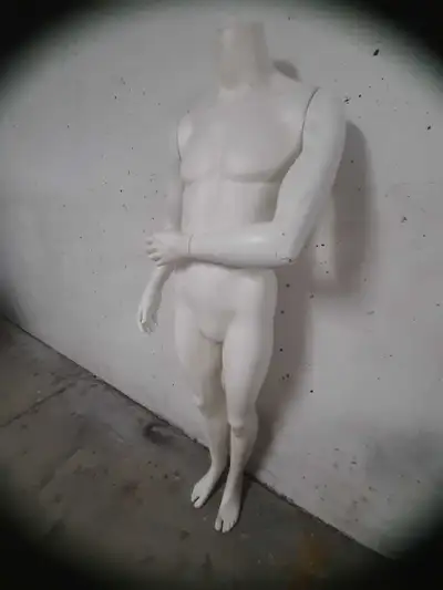 Male standing mannequin, with magneticly attached arms., View more