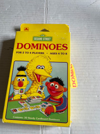 Vintage Sesame Street Muppets Dominoes - 30 Dominoes