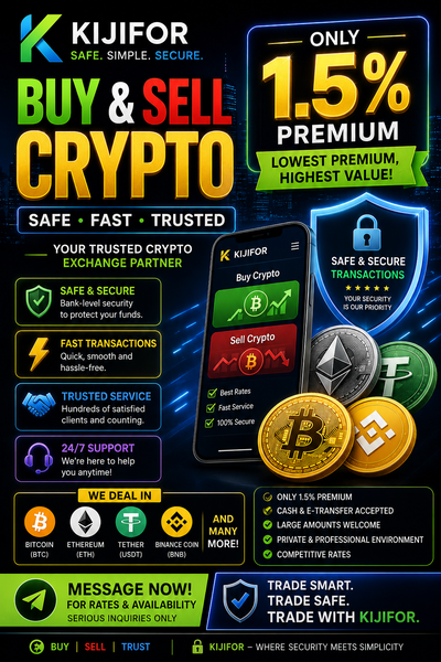 Premium Crypto Exchange Service | Buy & Sell USDT, BTC & ETH, View more