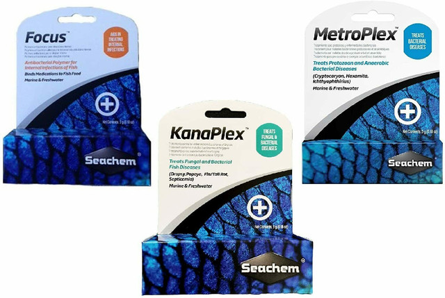 SEACHEM KANAPLEX METROPLEX FOCUS AQUARIUM FISH MEDICATION 20 in Accessories in Barrie