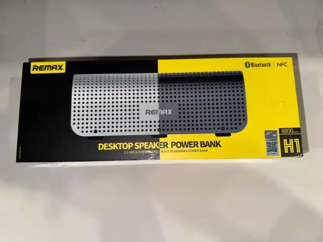 Remax 8800 mAh Desktop Speaker Power Bank (Brand new) in Speakers, Headsets & Mics in City of Toronto - Image 2