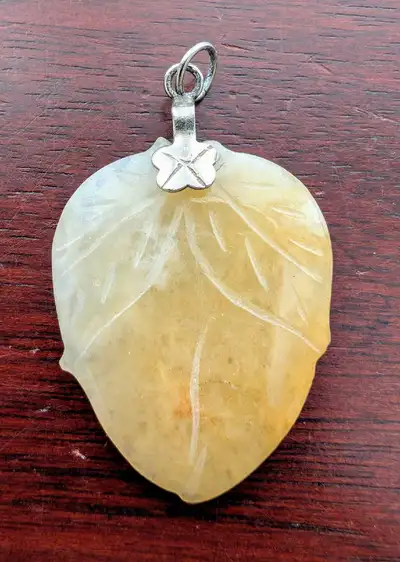 Jade Leaf Pendant, View more