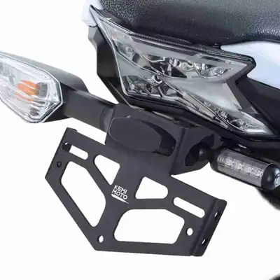 KAWASAKI Fender Eliminator License plate bracket holder Tail tidy Plate lights and compatible on mos...