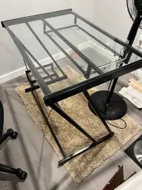 Glass desk 