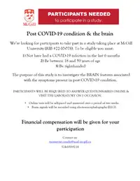 Healthy Participants Needed for Long COVID Study
