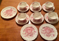 Royal Doulton “The Kirkwood Red” Tea Set (15 Pieces)