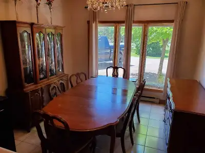 Dining room set - buffet, hutch, 6 chairs, View more