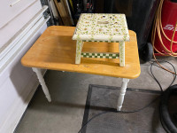 Children’s table and Step Stool