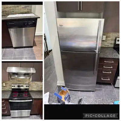 Must Go Whirlpool set 2025  Fridge stove dishwasher, View more