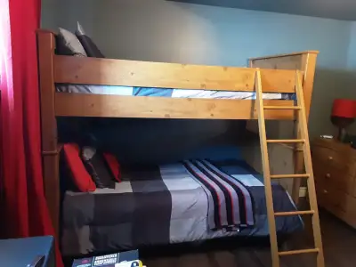 Ensemble de lits superposés transformables, View more