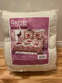 Brand New - 100% Cotton Patchwork Queen Quilt Set + Pillow Shams