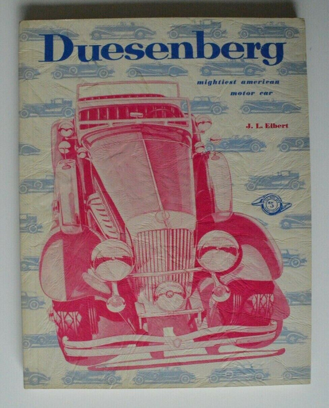 DUESENBERG mightiest american motor car by Elbert 1954 Edition dans Art et objets de collection  à Drummondville