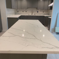 HIGH QUALITY AND ELEGANT QUARTZ COUNTERTOP AND KITCHEN CABINETS