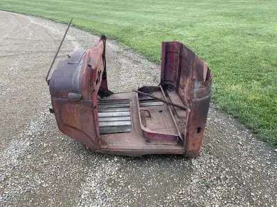 Old pickup truck cab to use as a flower pot/yard ornament