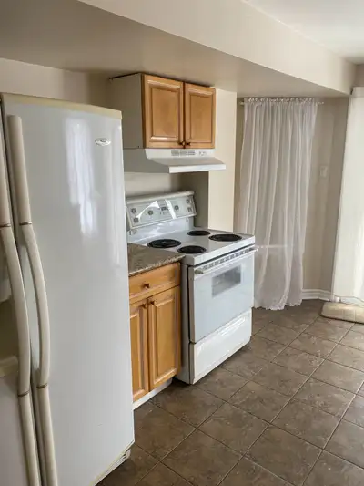 Very bright and clean walk out basement, in a very quiet and family area. Requires: Last three payst...