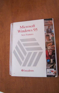 Microsoft Windows 95 and Excel training manuals