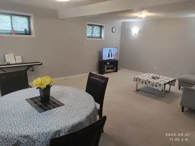 Bright & Spacious 1 Bedroom Basement – Available July 1st