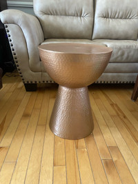 Metal end table 