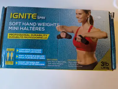 IGNITE SPRI Soft 3lb. Hand Weights NIB, View more