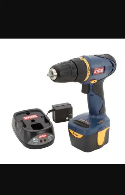 RYOBI&nbsp;Model # HP696 9.6V Cordless Drill/Driver Kit Power, View more