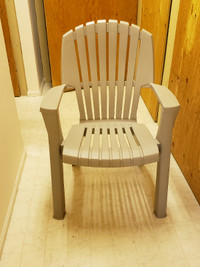 Lawn Chair, Adirondack style, plastic.
