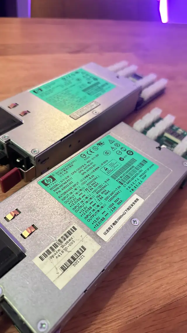 KIT POWER SUPPLY HP DPS-1200WFB INCLUS CARTE ET CABLES in System Components in City of Montréal - Image 6