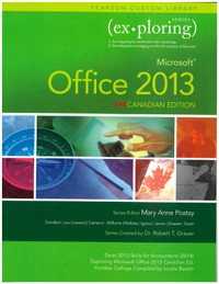 Microsoft Office 2013 Excel Skills Custom Humber 9781269767156