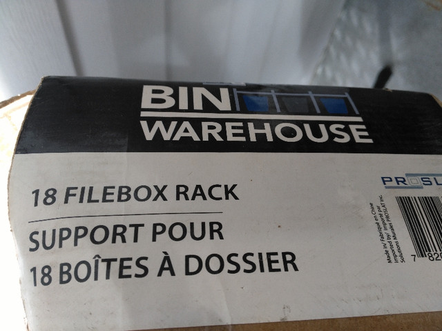New in Open Box No Parts Missing Bin Warehouse 18 Filebox Rack S in Storage & Organization in Sunshine Coast - Image 4
