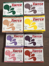 Lot of color Tintex Fabric Dye Unused Unopened Packs, $3.00 each
