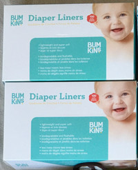 2x Bumkins Disposable Cloth Diaper Liners and Wipes 100 pack