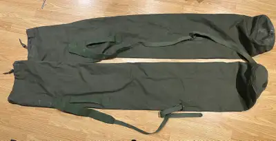 Two long canvas carrying bags, View more