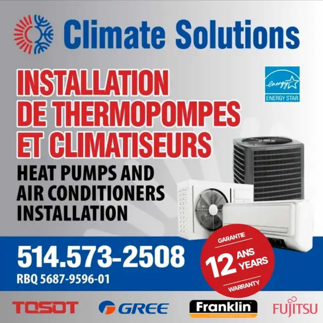 Thermopompe, Climatiseur, Heat pump, Air conditioner, HVAC,628657114676491210