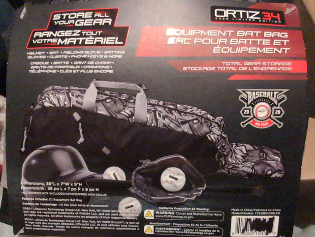 Ortiz equipment bat bag in Baseball & Softball in Oshawa / Durham Region - Image 2