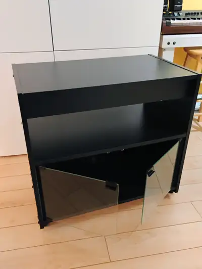meuble de télévision en mélamine noire, View more