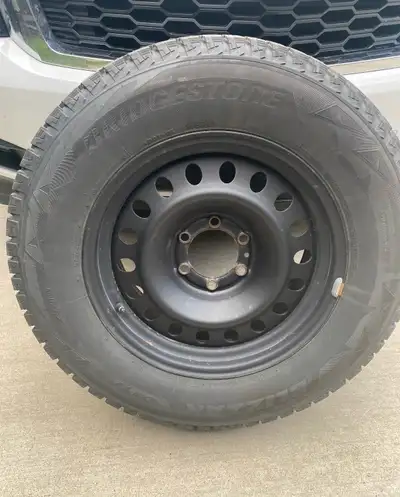 Bridgestone Blizzak Winter Tire Package – $700 OBO The tires, black steel rims, and TPMS sensors alo...
